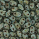 Matubo MiniDuo Perlen 4x2.5mm Blue turquoise - picasso